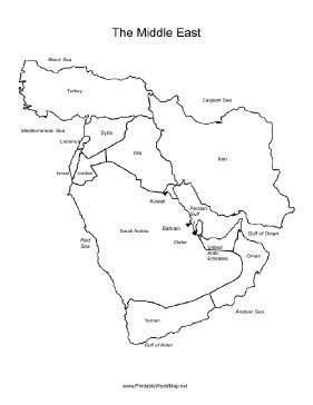 Training and certification options for MAP Labeled Map Of Middle East